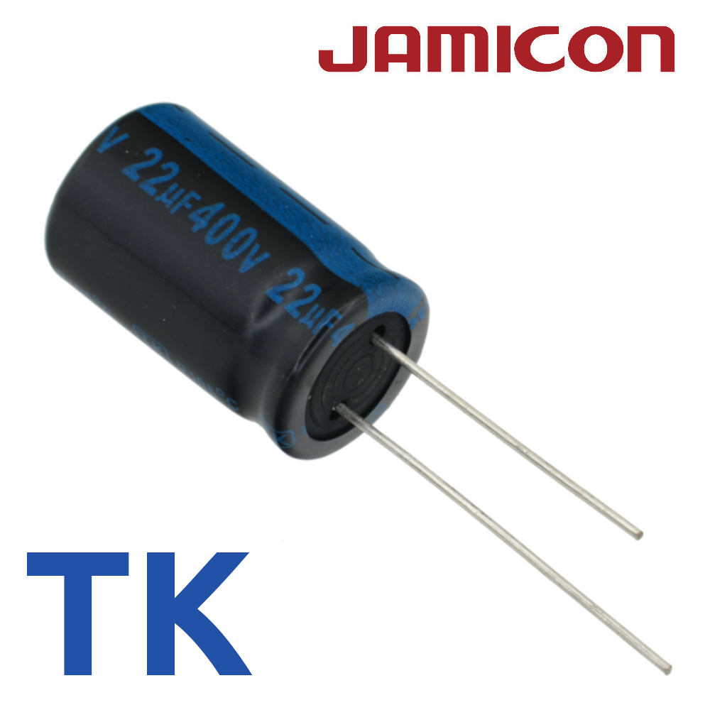 22мкФ 400В (12,5x20) TKR-105C Конденсатор электролитический