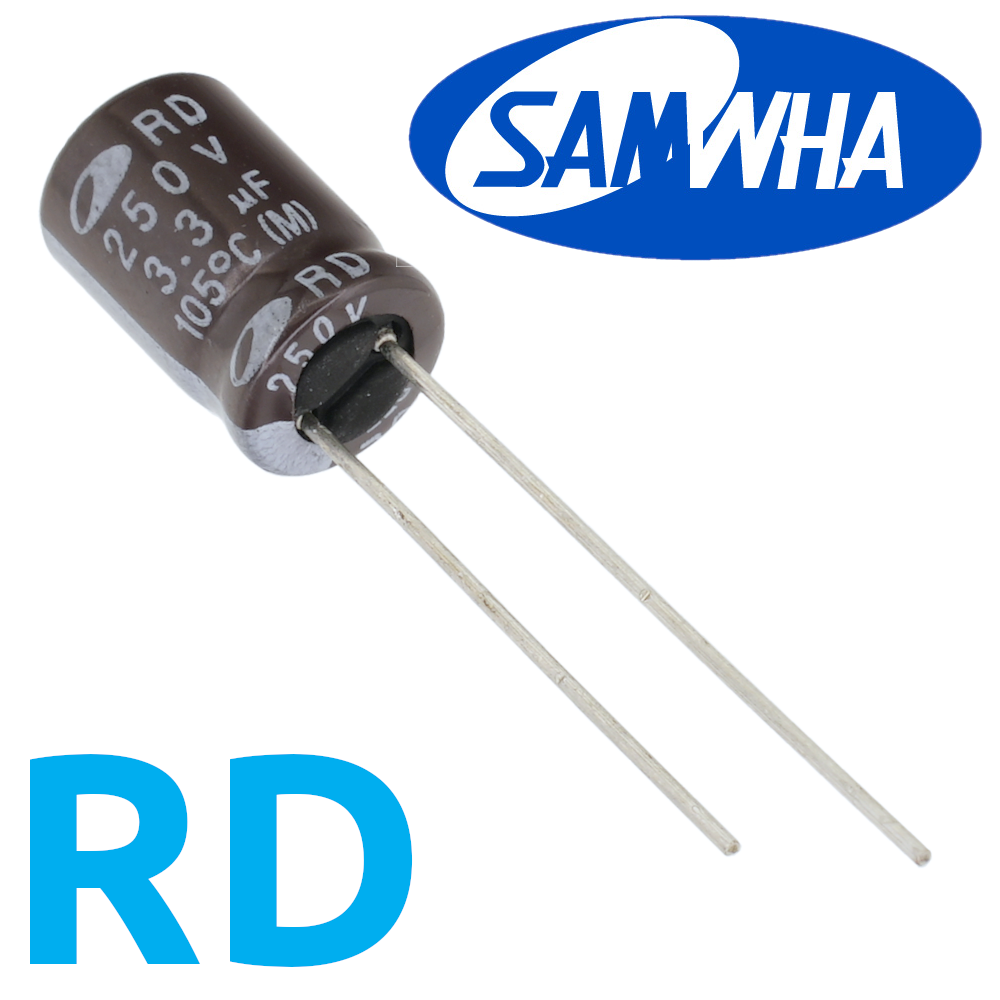 3,3мкФ 250В (8x11,5) RD-105C Конденсатор электролитический