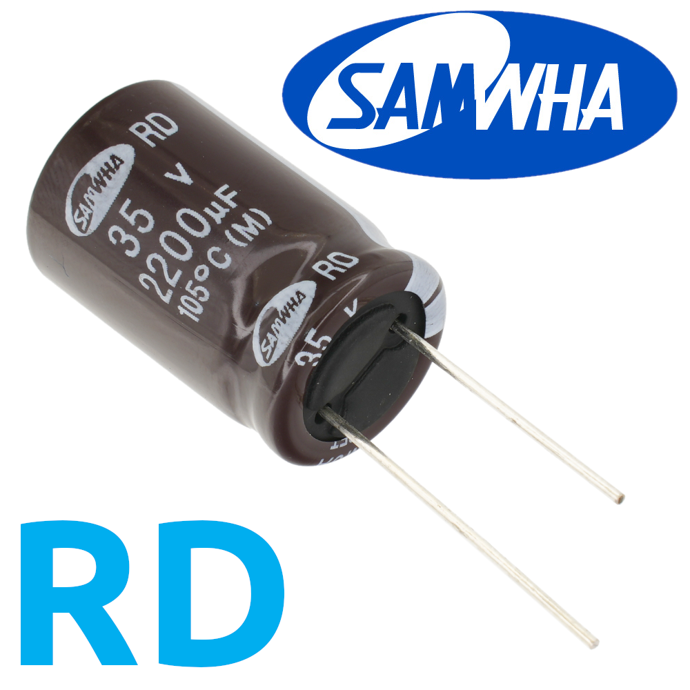 2200мкФ 35В (16x25) RD-105C Конденсатор электролитический