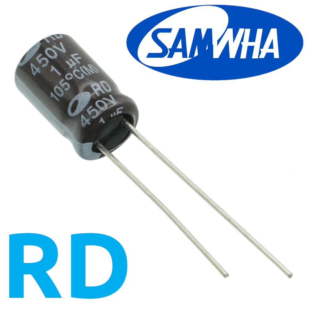 1мкФ 450В (8x11) RD-105C Конденсатор электролитический