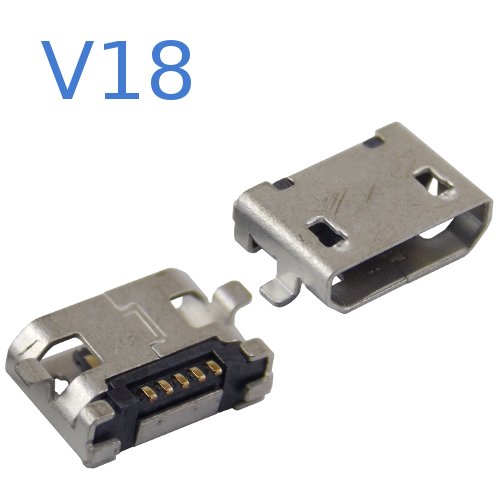 MicroUSB-F V18 Гнездо