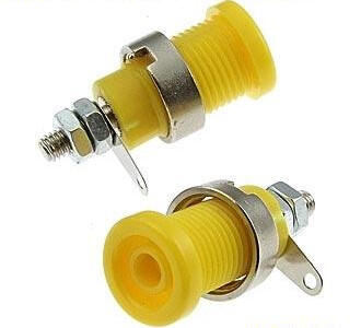 ZP012 4mm Panel-mount Socket,YELLOW