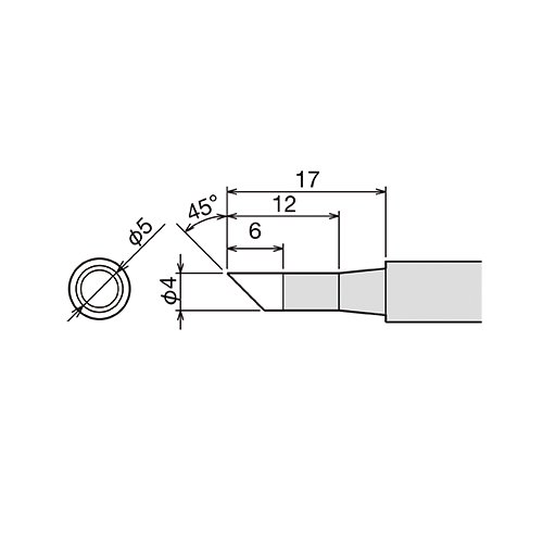 PX-60RT-4CR жало (d6.5х26мм) GOOT