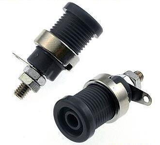ZP012 4mm Panel-mount Socket,BLACK