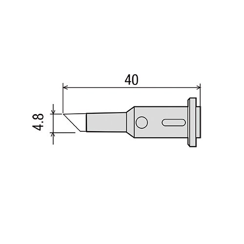 GP-501RT-4.8C жало для газового паяльника GOOT