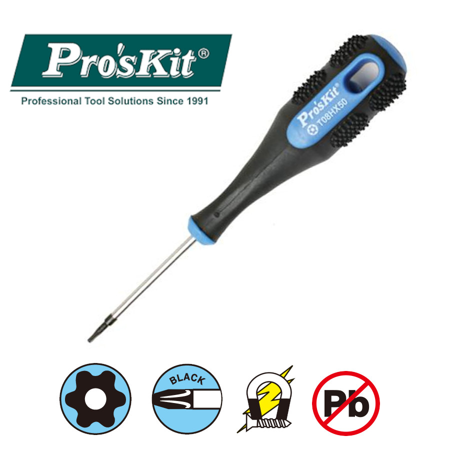 9SD-200-T08H Pro'sKit Отвертка ручная (T08H 3,0х50мм) Pro-Soft