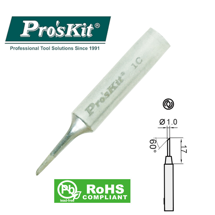 5SI-216N-1C Pro'sKit Жало сменное (скос 60 град. диам. 1 мм)