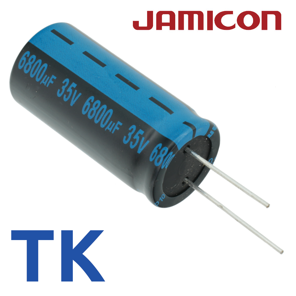 6800мкФ 35В (22x45) TKR-105C Конденсатор электролитический