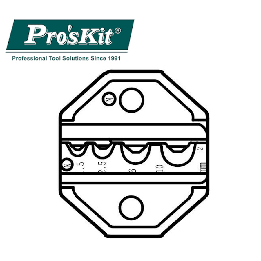 CP-236DN Pro'sKit Губки сменные для обжима кольцевых и вилочных неизолированных наконечников