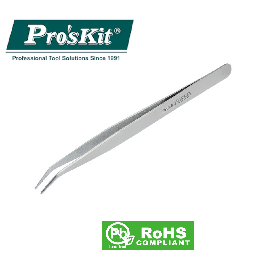 1PK-108T Pro'sKit Пинцет-зажим прямой (75/165мм)