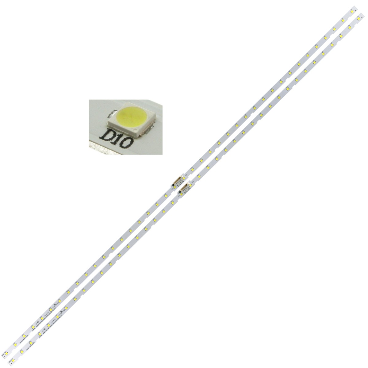 Светодиодная планка для подсветки ЖК панелей AOT-55-NU7100-2X40-3030C (комплект 2 планки по 597мм, 4
