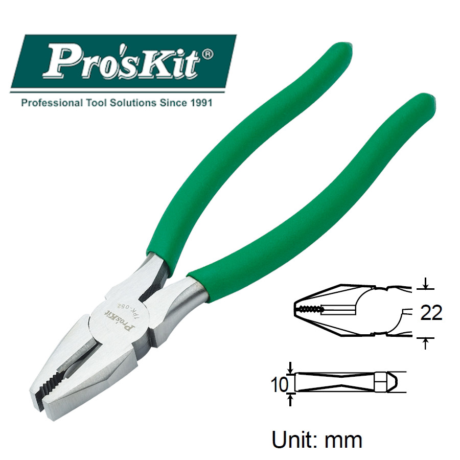 1PK-052 Pro'sKit Пассатижи (165мм)