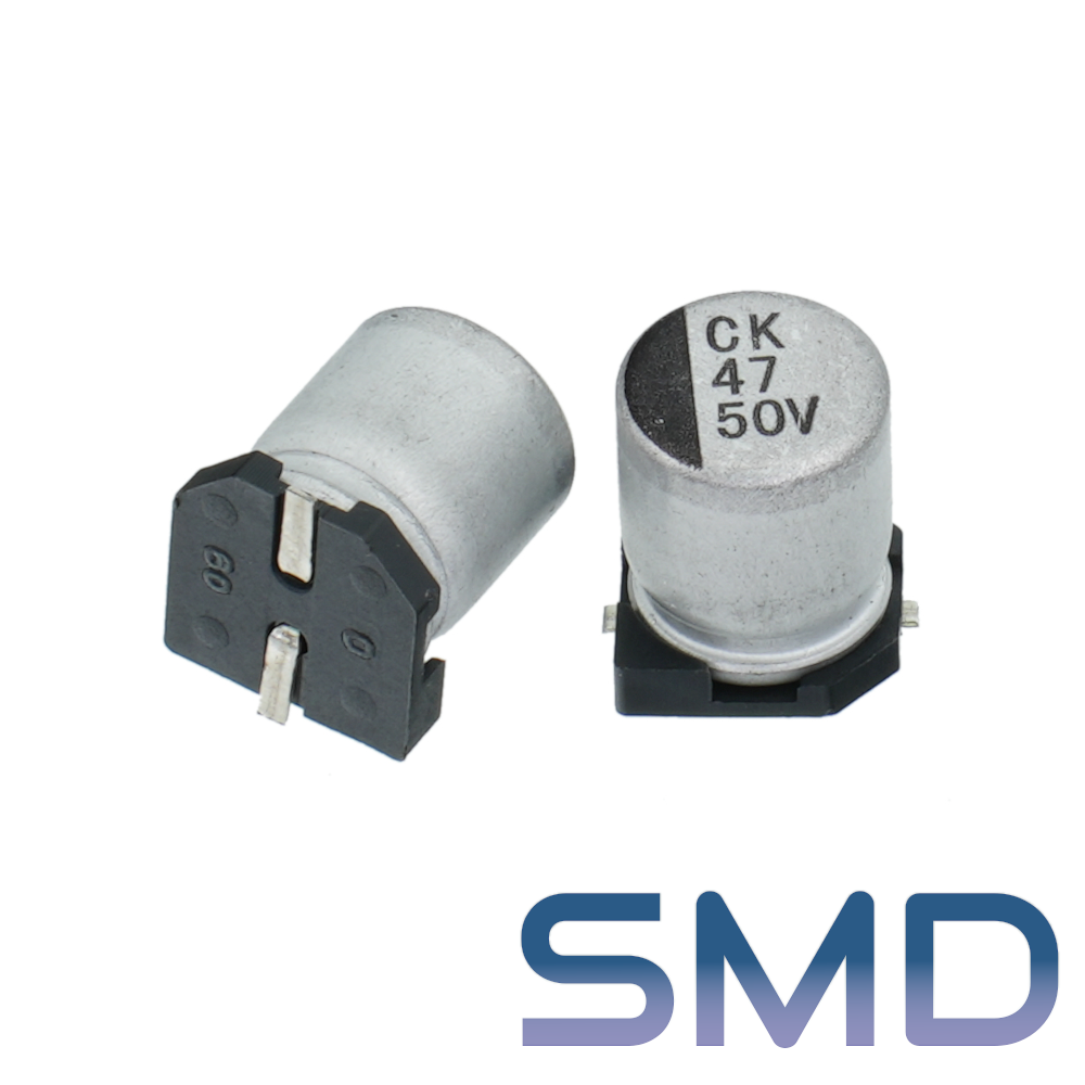 47мкФ 50В (6,3x8) SMD-монтаж Конденсатор электролитический
