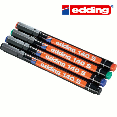 EDDING 140S Маркер для ПВХ d=0,3мм (4 цвета)