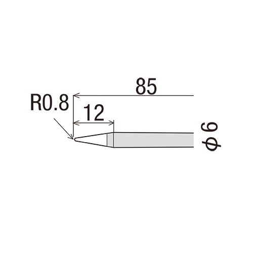 R-6B жало (d=6мм) для KS/KX GOOT