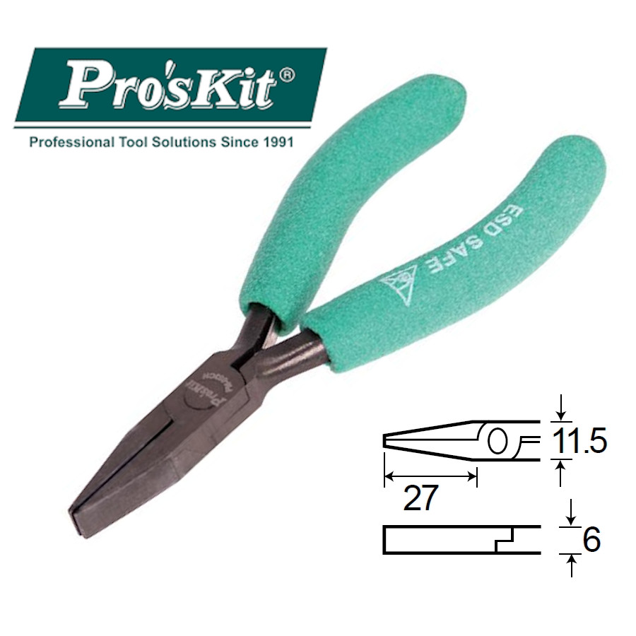 PM-053CN Pro'sKit Плоскогубцы антистатические (127мм)