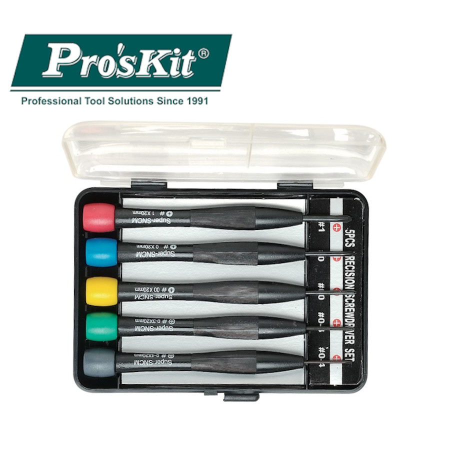8PK-2063 Pro'sKit Набор отверток прецизионных (5шт.)