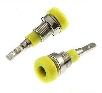 ZP007 2mm Panel-mount Socket,YELLOW