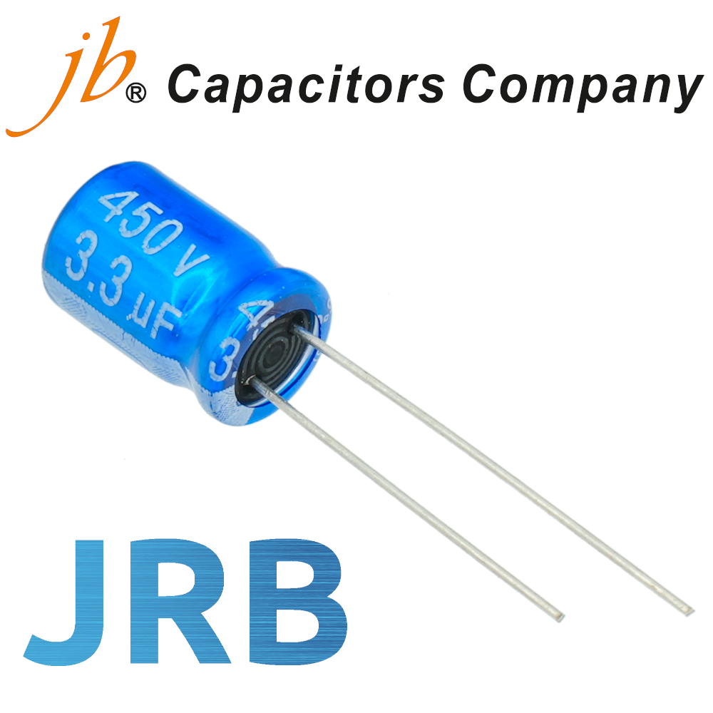 3,3мкФ 450В (8x12) JRB-105C Конденсатор электролитический