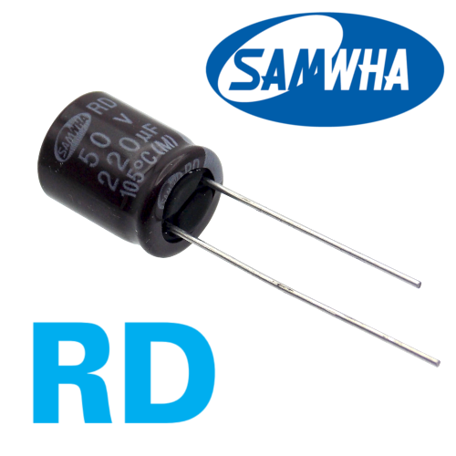 220мкФ 50В (10x12,5) RD-105C Конденсатор электролитический