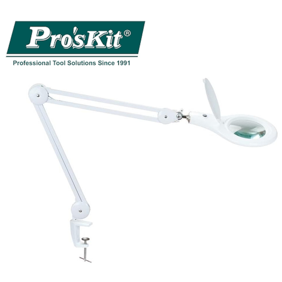 MA-1209LI (аналог  MA-1203LI) Pro'sKit Лупа настольная с бестеневой LED подсветкой(5D)