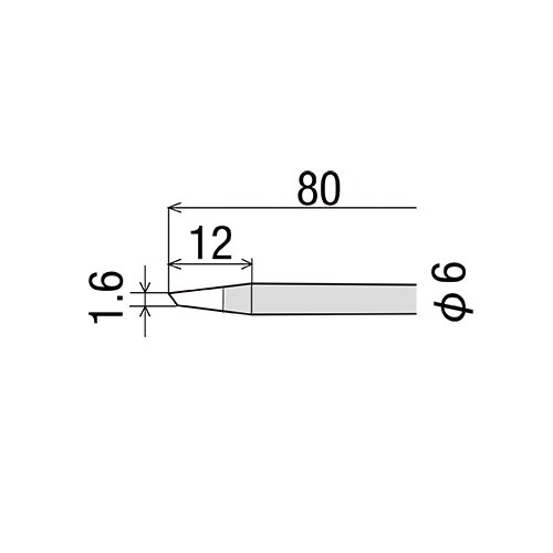 R-6BC жало (d=6мм) для KS/KX GOOT