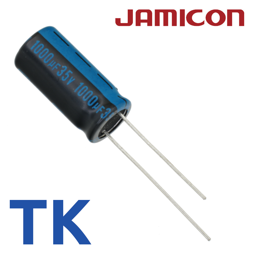 1000мкФ 35В (10x21) TKR-105C Конденсатор электролитический