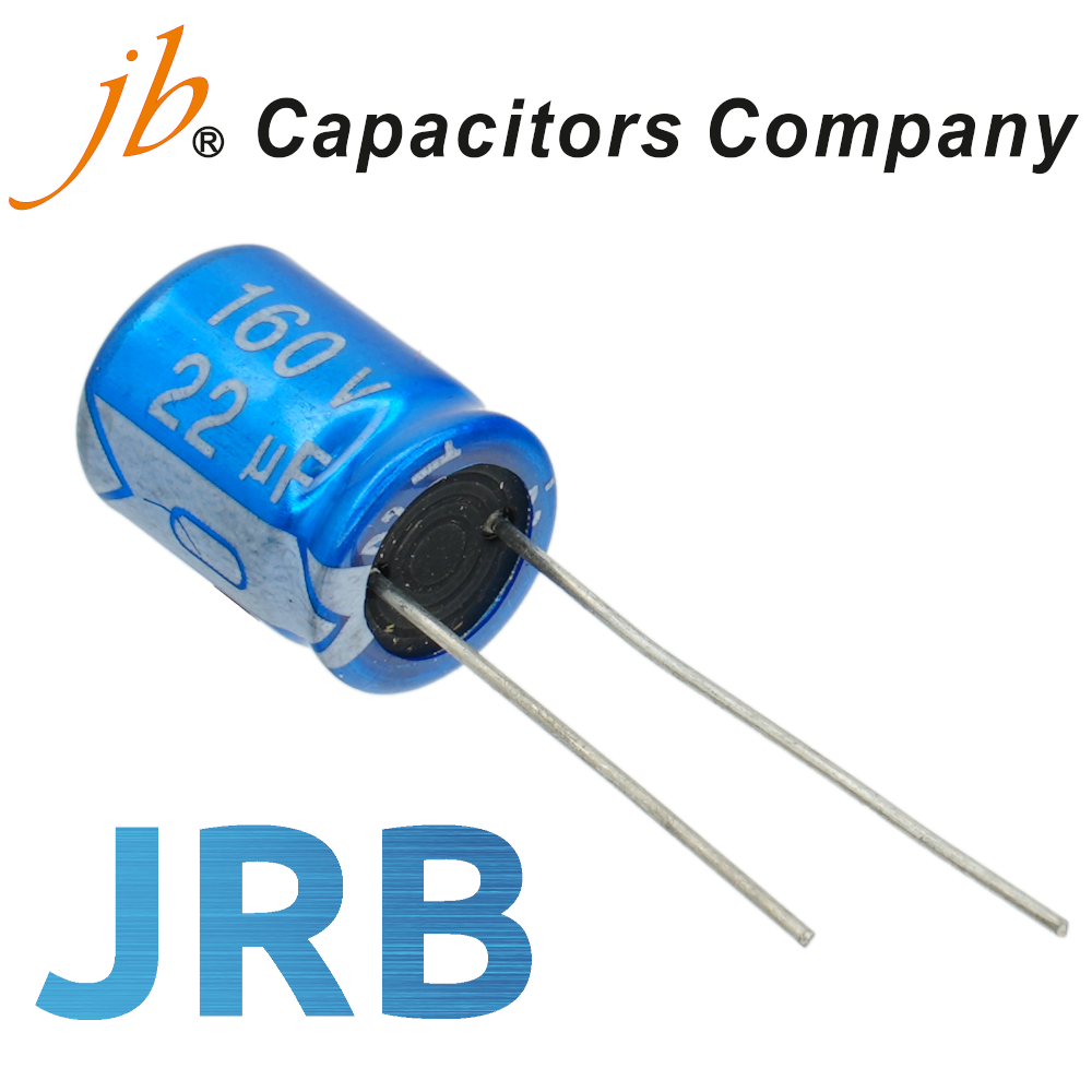 22мкФ 160В (10x12) JRB Конденсатор электролитический