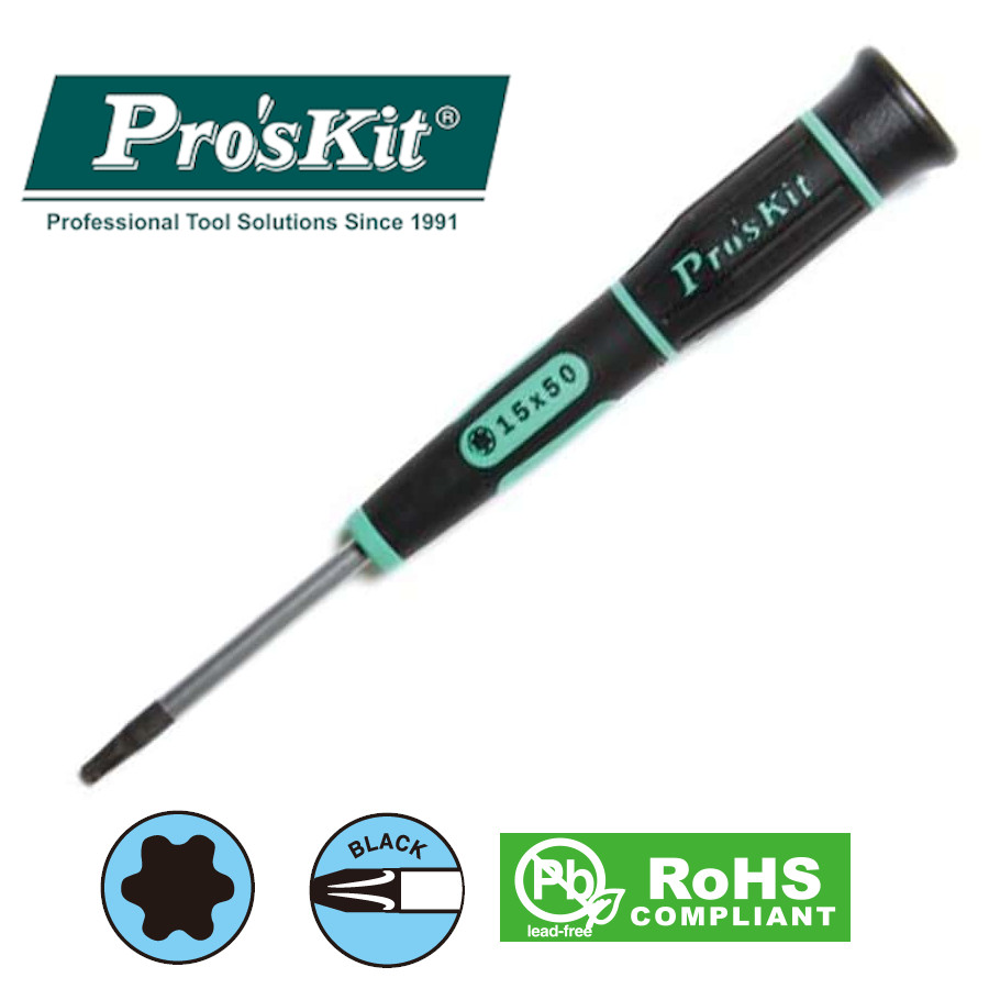 SD-081-T15  Pro'sKit (аналог 1PK-081-T15) Отвертка часовая (звезда Т15, 50/100мм)