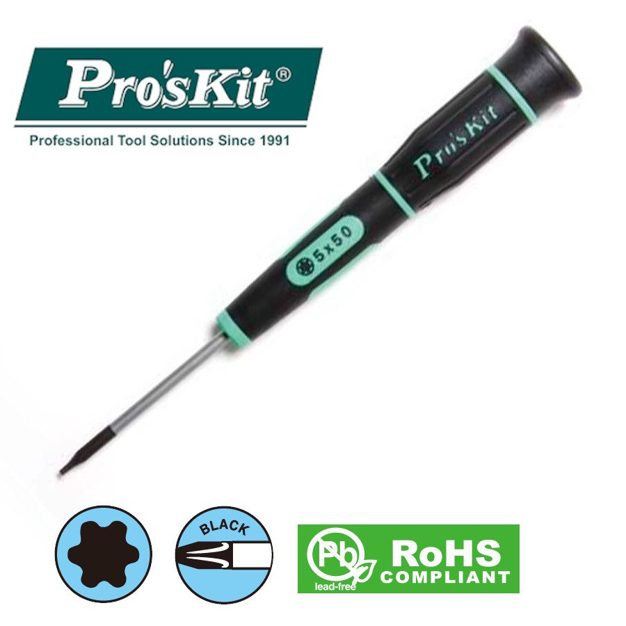 SD-081-T5 Pro'sKit Отвертка прецизионная Torx (звезда) T5