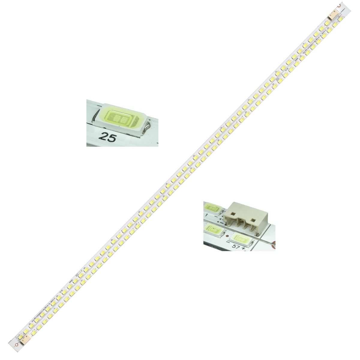 Светодиодная планка для подсветки ЖК панелей 42" V5 Edge REV0.3 (комплект 2 планки по 475мм, 57 свет