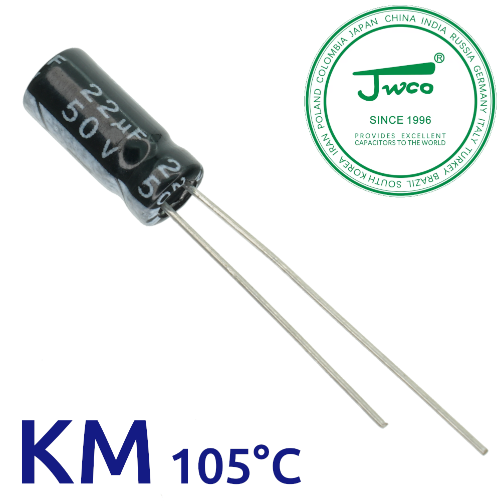 22мкФ 50В (5x11) KM-105C Конденсатор электролитический