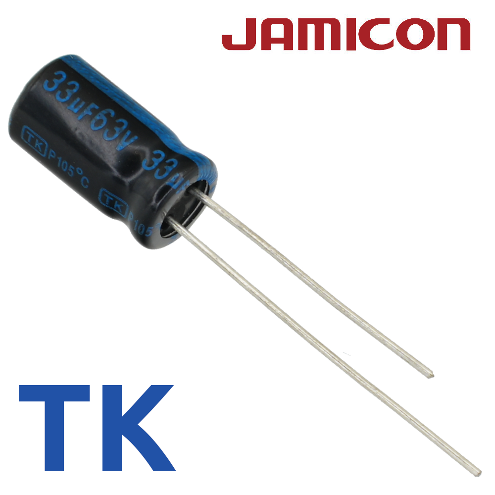 33мкФ 63В (6,3x11) TKR-105C Конденсатор электролитический