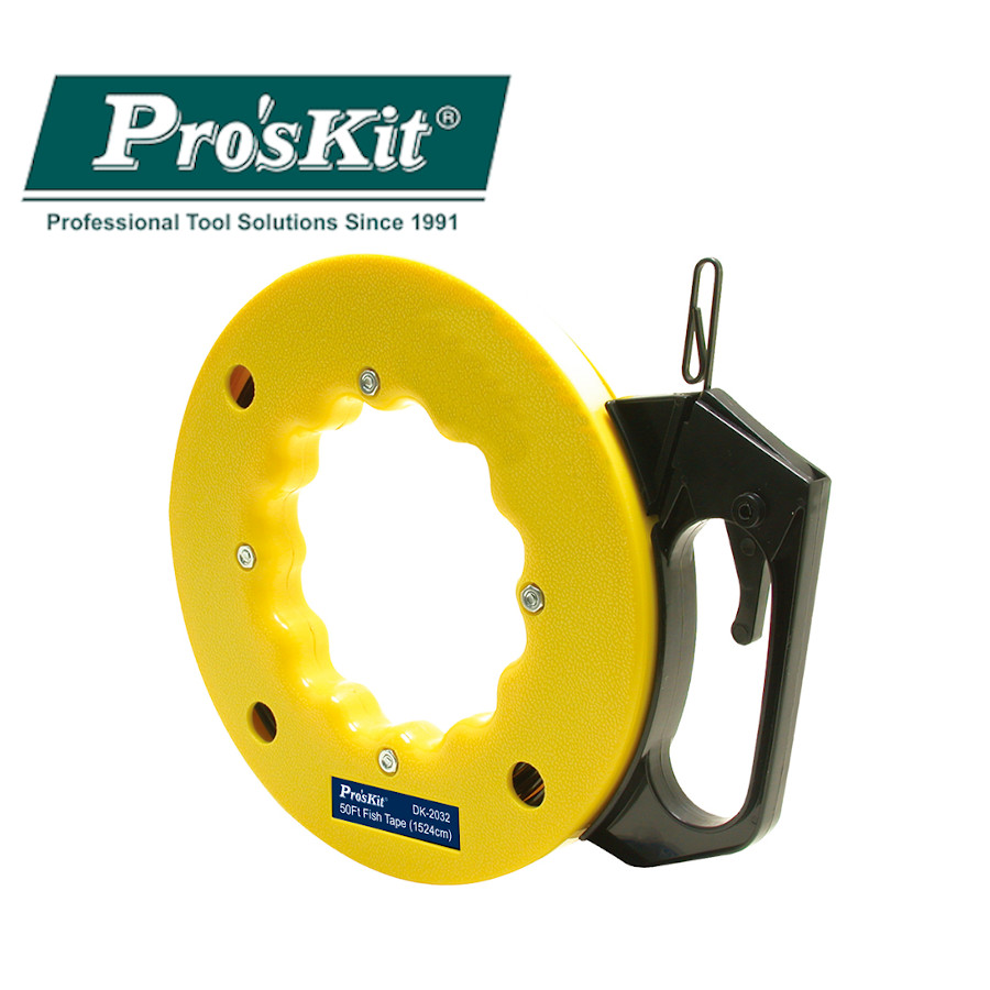 DK-2032 Pro'sKit Проволока для протяжки кабеля в катушке (L=15м)