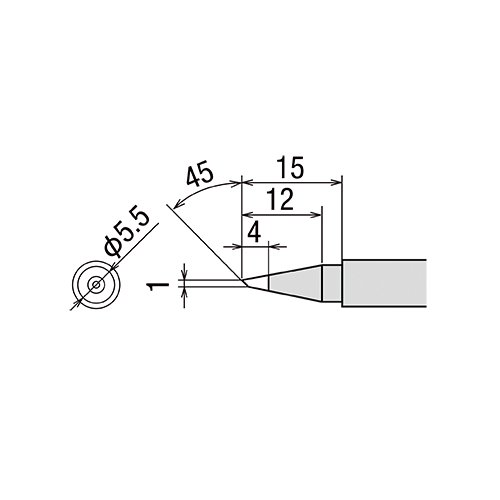 PX-2RT-BC жало (d7х37мм) GOOT