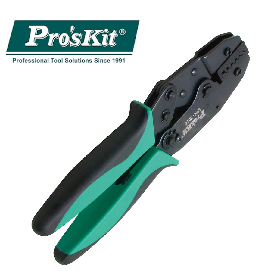6PK-301E Pro'sKit Клещи для обжима штыревых разъемов (220мм)