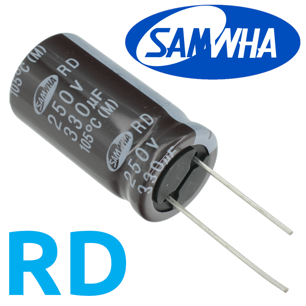 330мкФ 250В (22x41) RD-105C Конденсатор электролитический