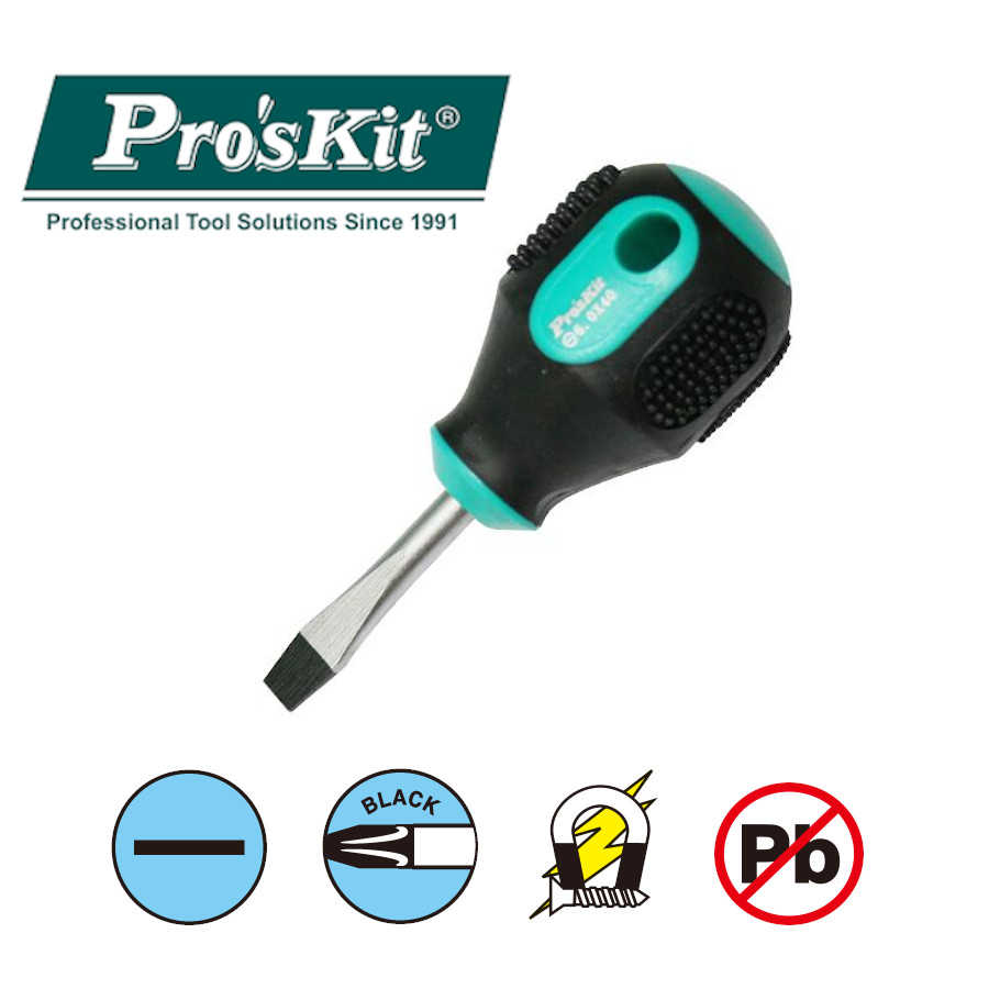 9SD-220A Pro'sKit Отвертка ручная (-6 6x40мм) Pro-Soft