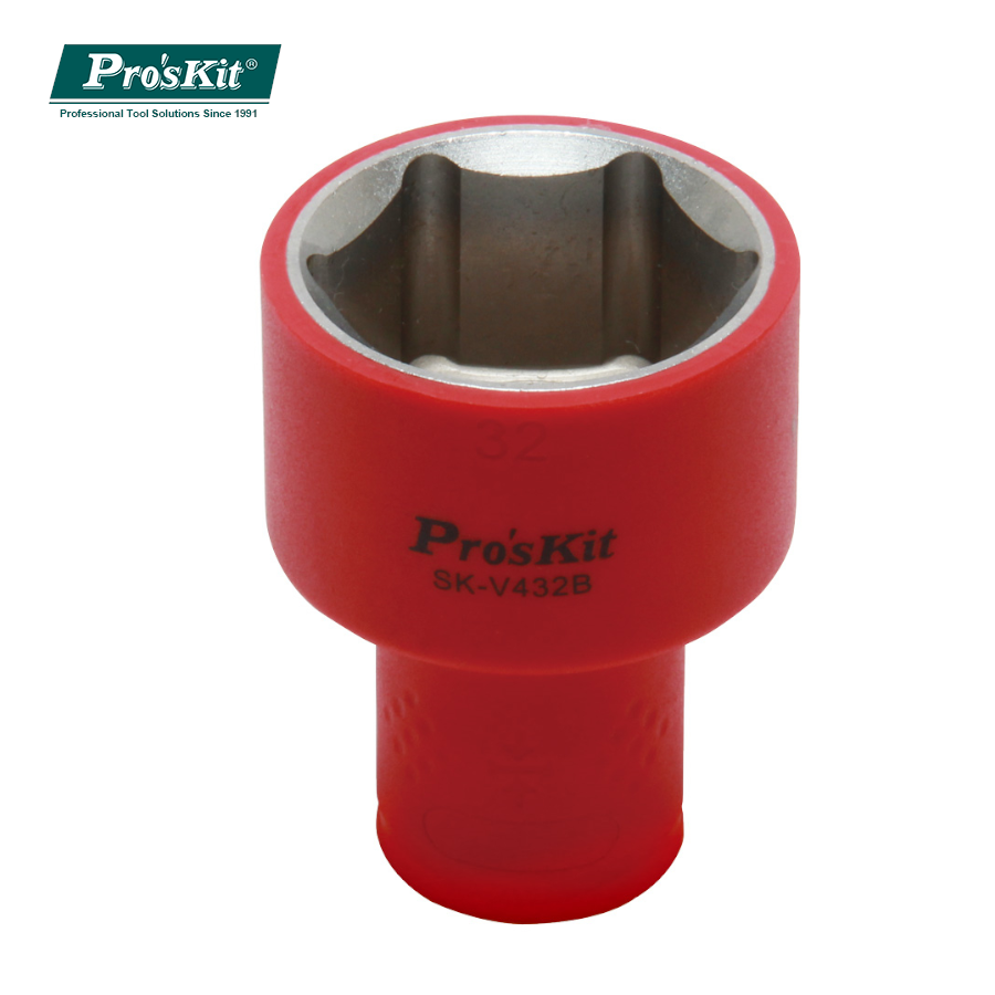 SK-V432B Pro'sKit Головка торцевая 1/2" 32х42мм 1000В