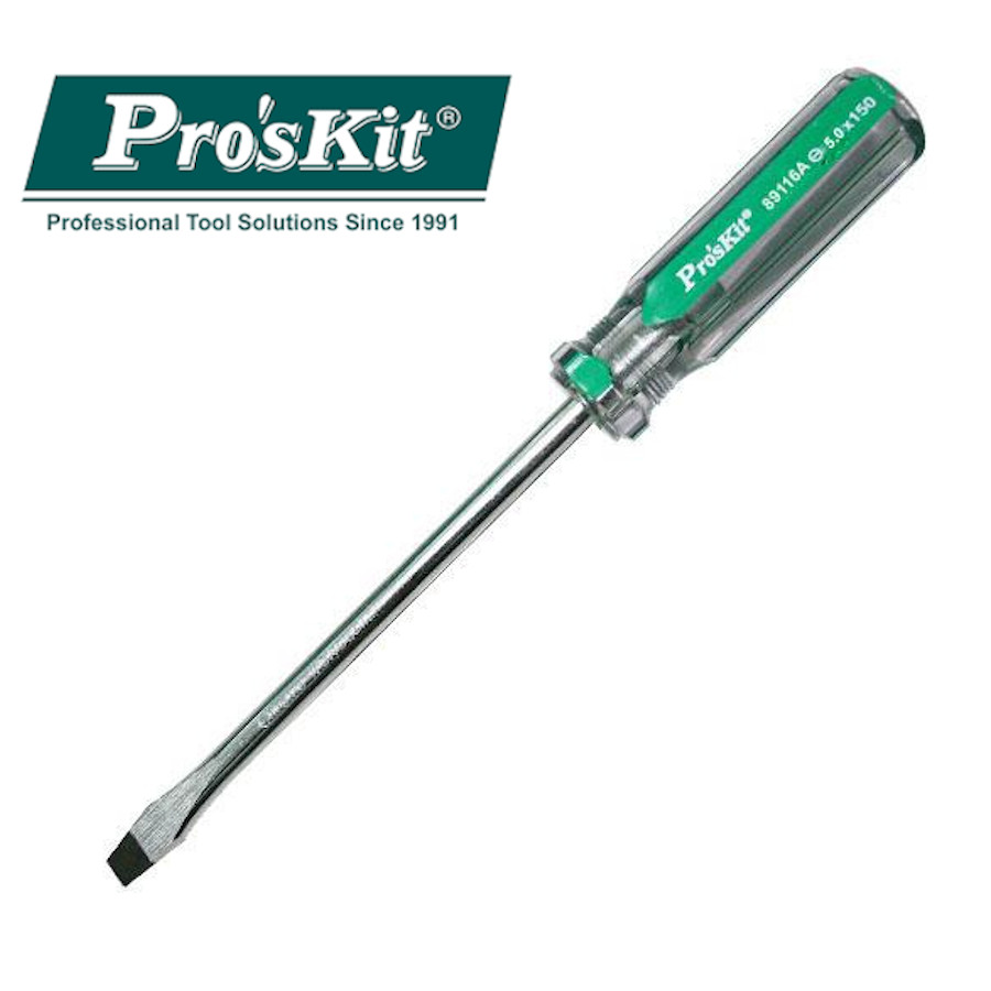 89116A Pro'sKit Отвертка LineColor (- 5, 5х150мм, 230мм)