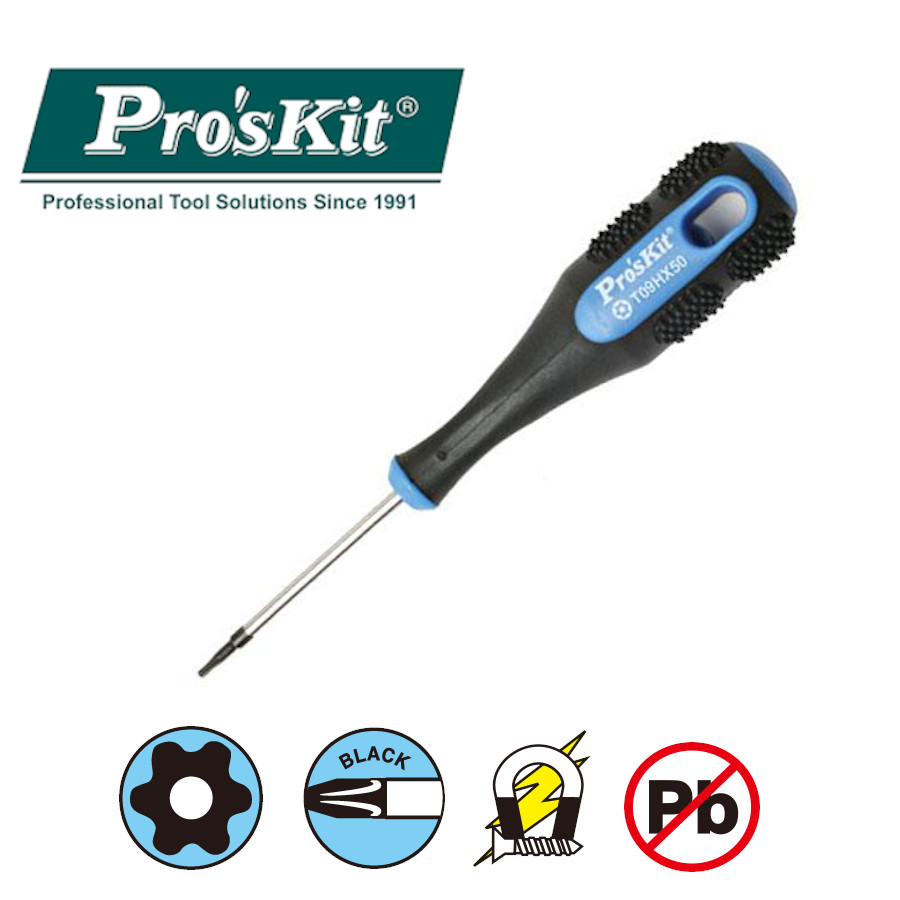 9SD-200-T09H Pro'sKit Отвертка ручная (T09H 3,0х50мм) Pro-Soft