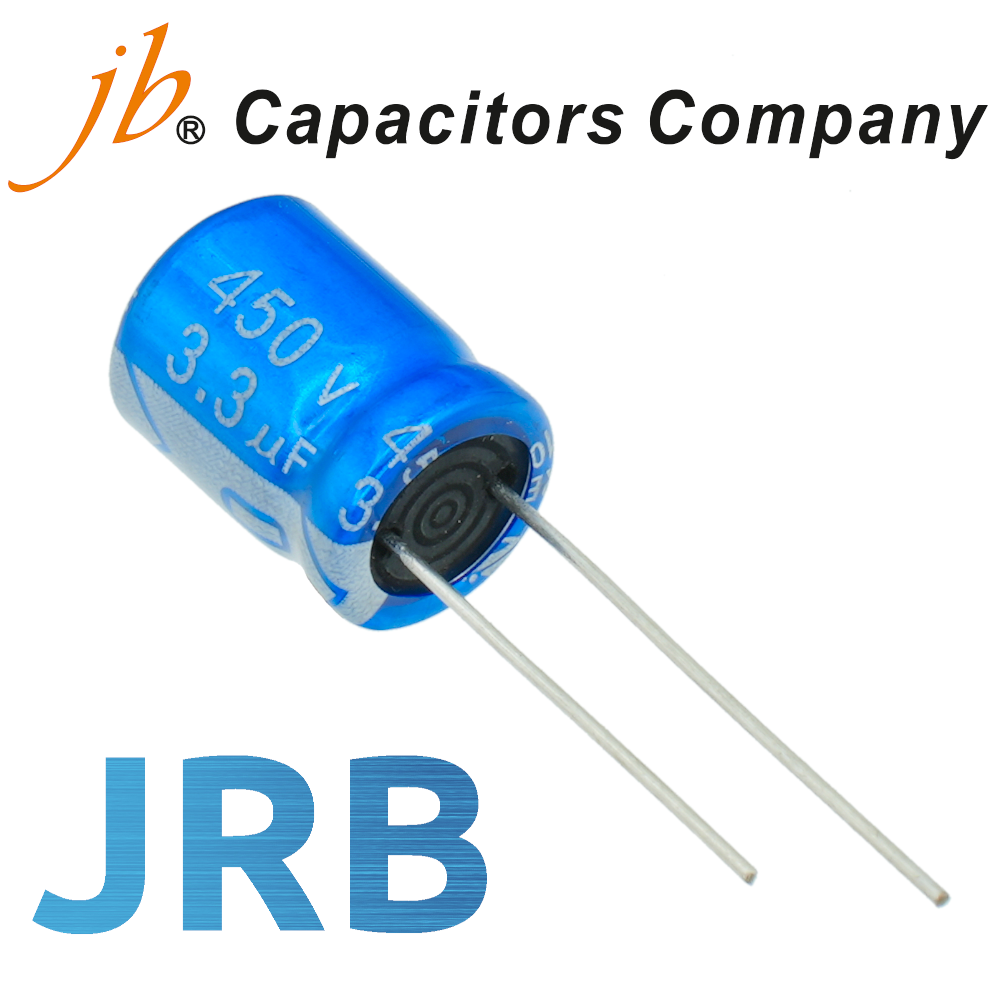 3,3мкФ 450В (10x12) JRB-105C Конденсатор электролитический