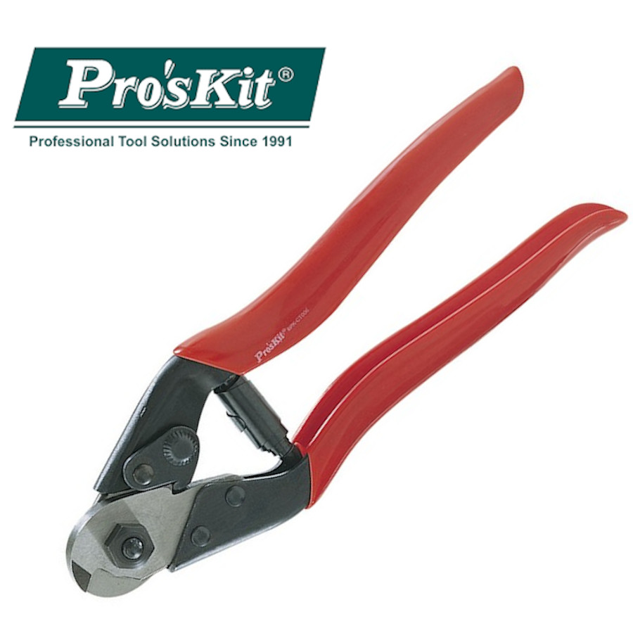 8PK-CT006 Pro'sKit Кусачки для армированного кабеля (190мм)