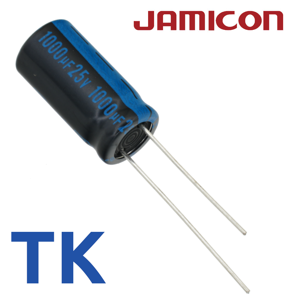1000мкФ 25В (10x20) TKR-105C Конденсатор электролитический