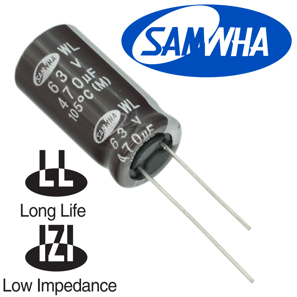 470мкФ 63В (12,5x25) WL (5000ч.) (low imp.) Конденсатор электролитический