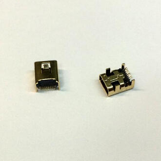 Разъем USB mini gold MU-008-18 8pin на плату