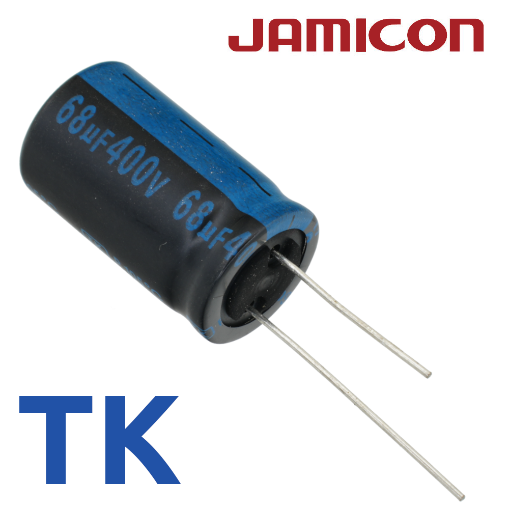68мкФ 400В (16x25) TKR-105C Конденсатор электролитический