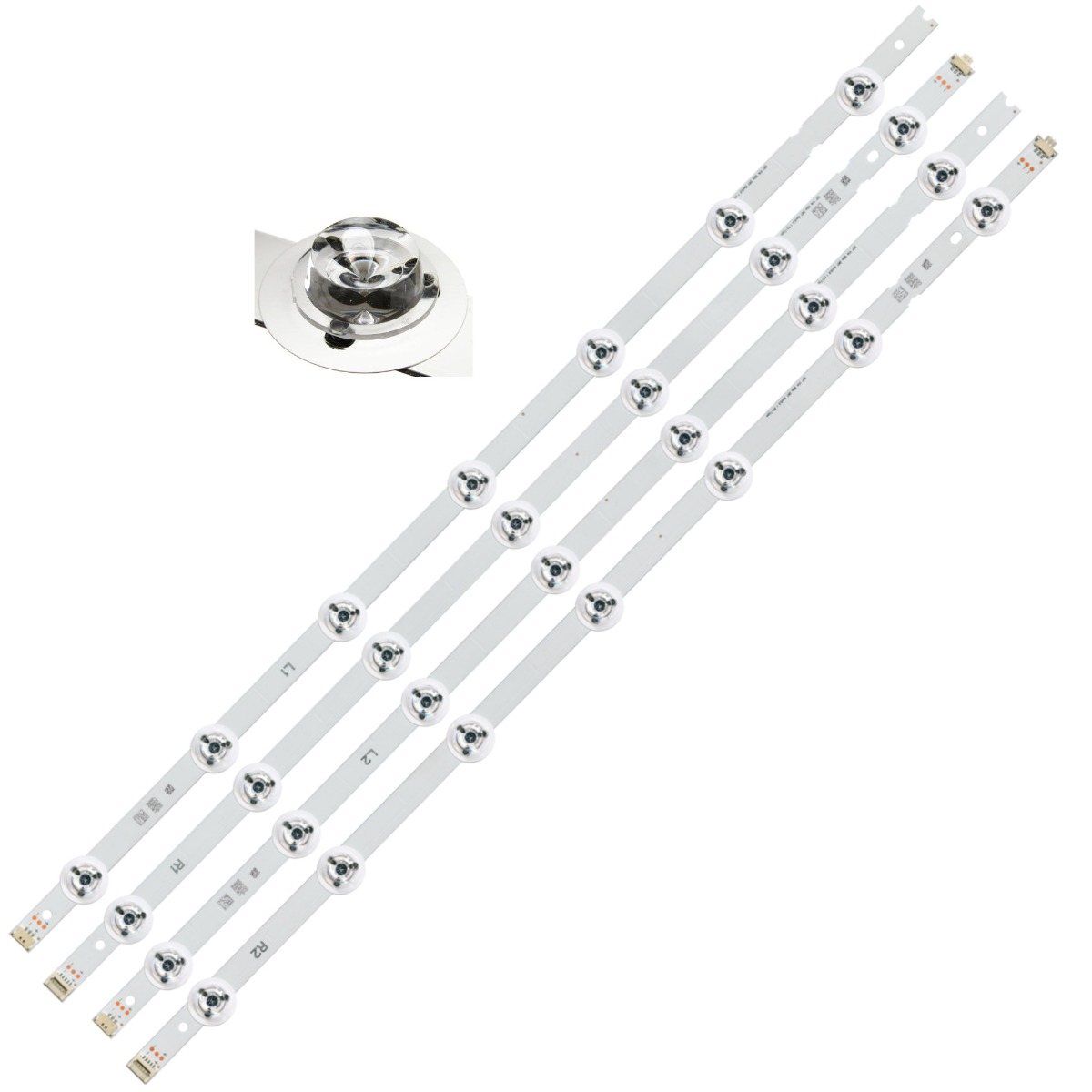 Светодиодная планка для подсветки ЖК панелей 55" V14 Slim DRT Rev0.0 1 (комплект на текстолитовом ос