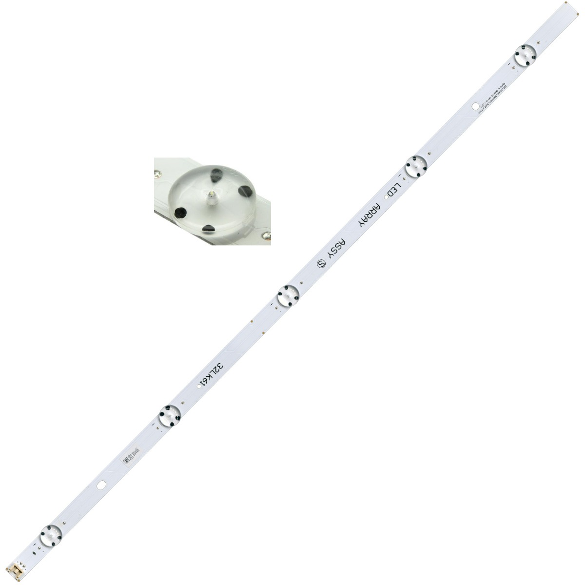 Светодиодная планка для подсветки ЖК панелей SSC_32LK61_BOE(FHD)_5LED (615 мм 5 линз)