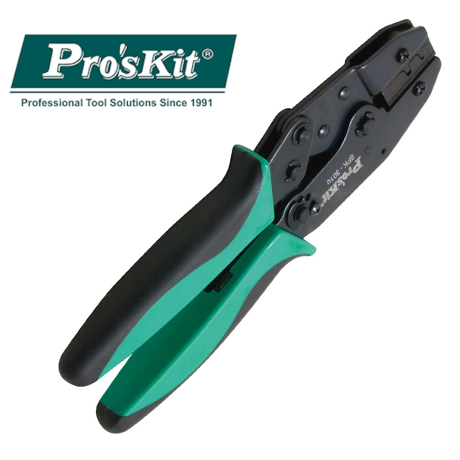 6PK-301U Pro'sKit Клещи для обжима штырей D-SUB и втулочных разъемов (220мм)